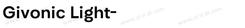Givonic Light字体转换